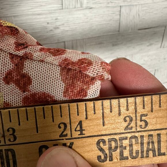 Kim Rogers blouse pink gold animal print bohemian roll tap sleeve plus size ￼ - Picture 6 of 7